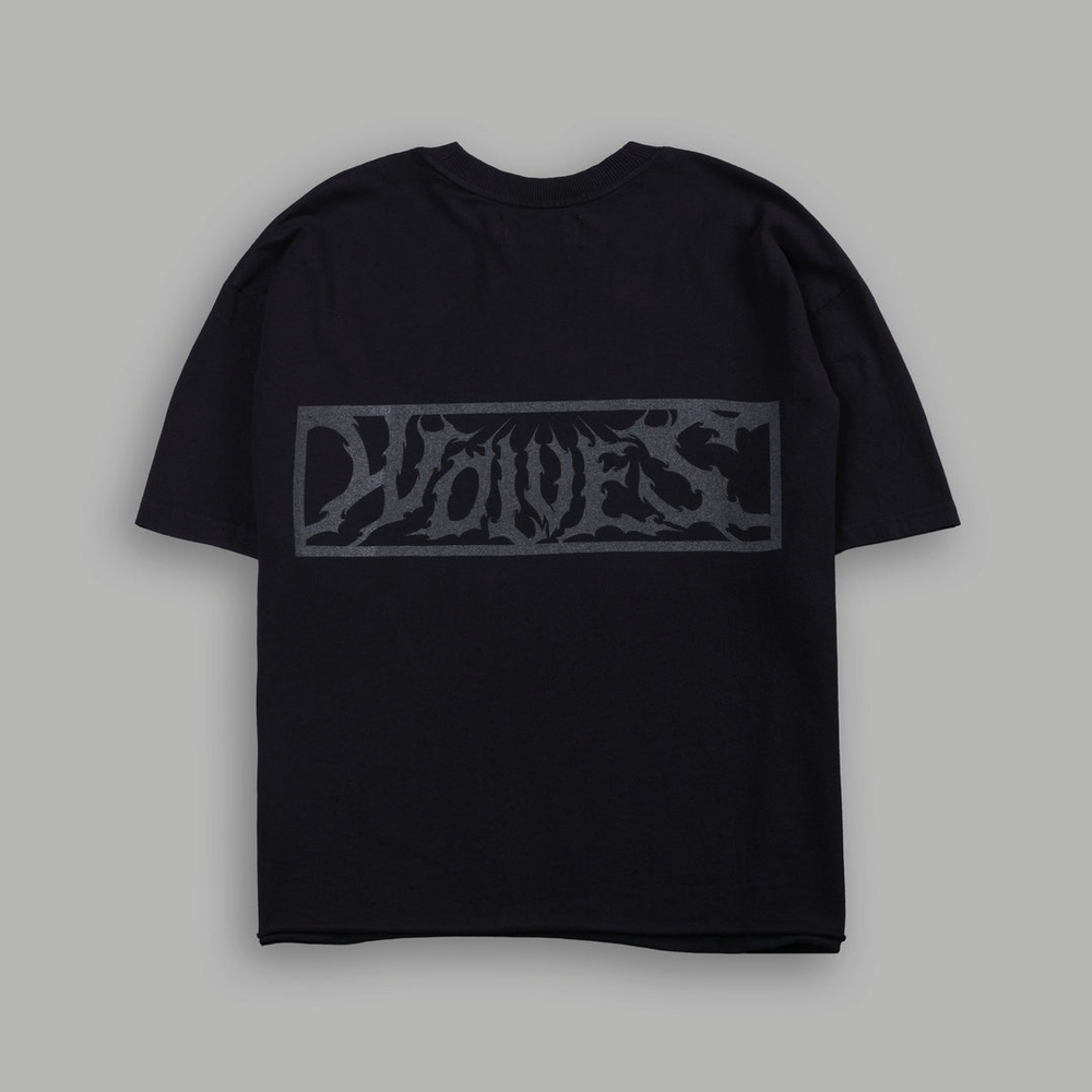 Darc Sport Punisher Grunge Mid-Length Raw Hem Tee in Black - Picture 7 of 10